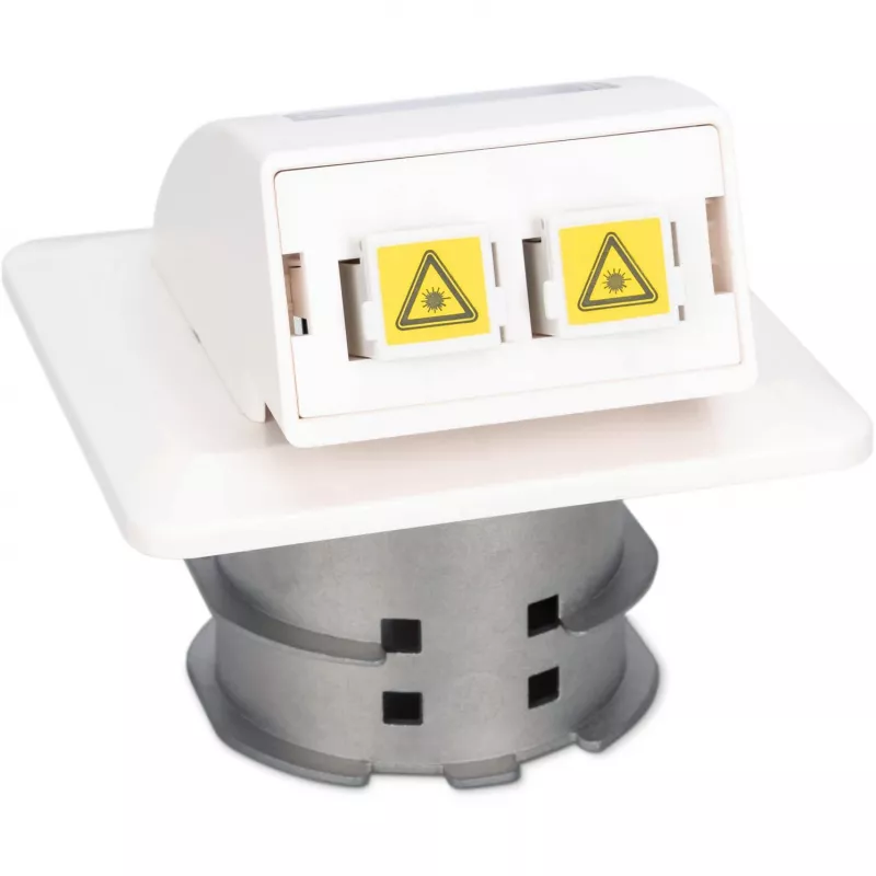Toma de pared empotrable de fibra óptica FTTH Digitus DN-93201 adaptador SC/LC 86x30x86mm