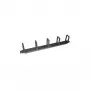 Placa pasacables LogiLink para armario eléctrico - RAL 9005 - 1U - 48,3 cm (19