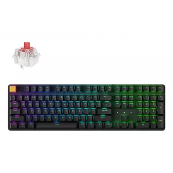 Teclado inalámbrico Keychron J5 - US Layout - Super Red Linear - negro
