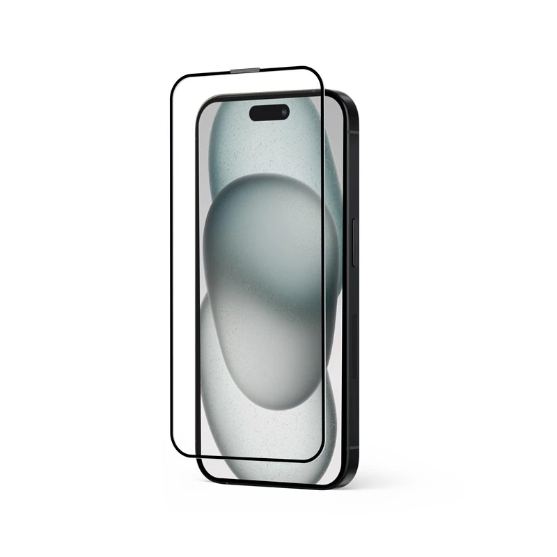 Protector de pantalla de cristal templado Crong CRG-AB3DAG-IP15 — dureza 9H, grosor 0,33 mm