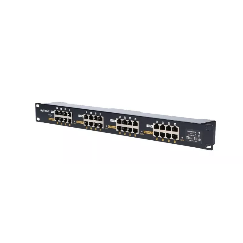 Inyector PoE Gigabit Extralink 16 puertos 16x 1000Mb/s RJ45, rack