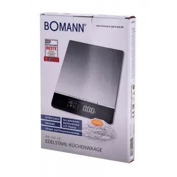 Bomann KW 1421 CB – LCD – Negro – Acero inoxidable – 160 x 230 x 18 mm – 18 mm – AAA – Acero inoxidable (614211)
