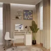 Escritorio top e shop PORTO derecho blanco, tablero rectangular de aglomerado 985×510×755 mm, 1 cajón, bandeja para teclado