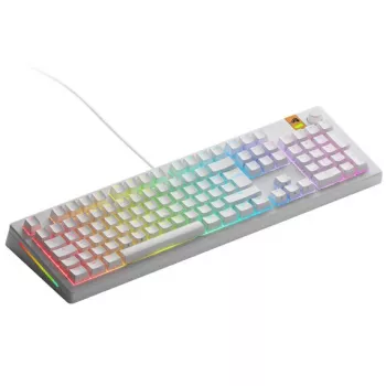 Glorious PC Gaming Race GMMK 3 HE 100% Pre-built teclado gaming blanco LEDs RGB Glorious Fox HE USB