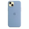 Funda de silicona con MagSafe para Apple iPhone 15 Plus - Azul invernal