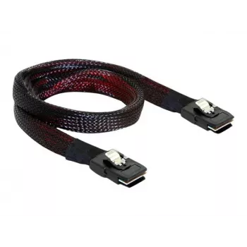 Cable SAS DeLOCK 83073 0,1 m Negro Rojo