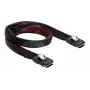 Cable SAS DeLOCK 83073 0,1 m Negro Rojo