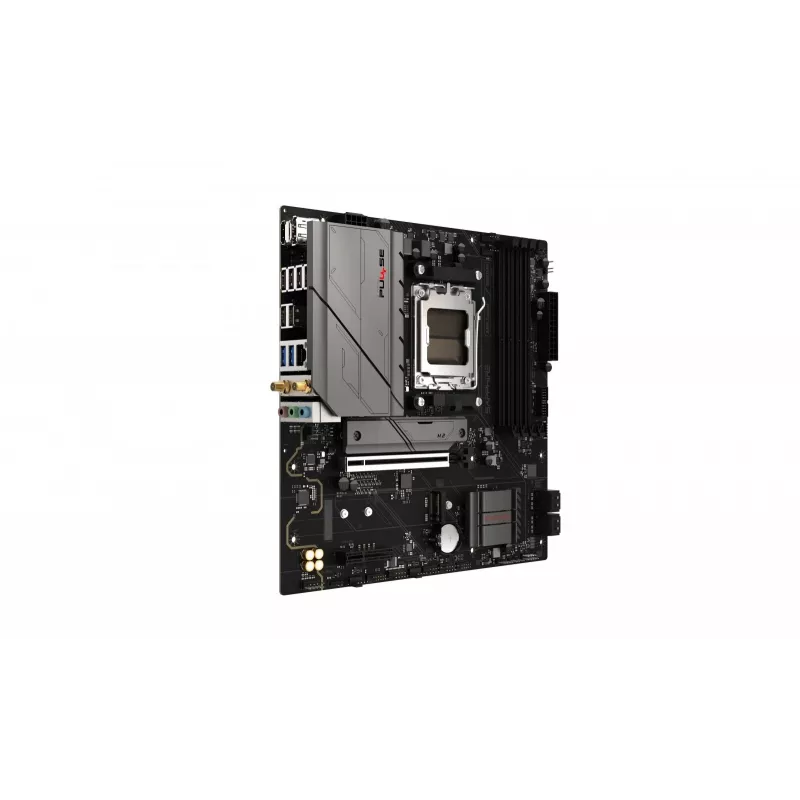 Placa base Sapphire PULSE B850M WIFI — AMD B850 micro ATX, socket AM5, DDR5 hasta 7600 MHz, 4 DIMM, 192 GB, Wi‑Fi 6, 2.5GbE