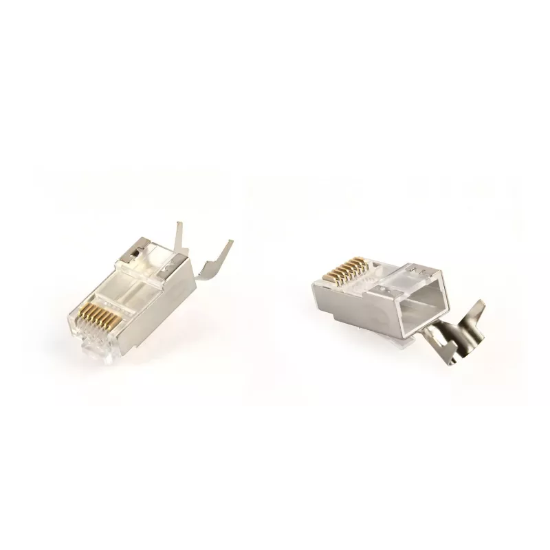 Conector macho RJ45 GEMBIRD CAT7 8P8C dorado 15µm FTP/SFTP pack de 50