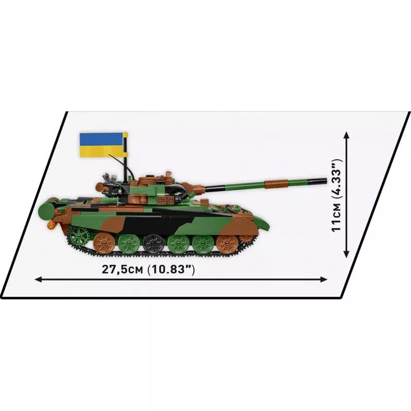 Set de construcción COBI T-72M1R PL/UA Fuerzas Armadas 724 piezas