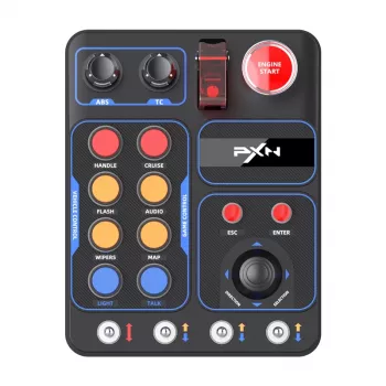 Caja de control panel de botones PXN PXN-CB1 para Simracing — panel de interruptores externo con varios botones