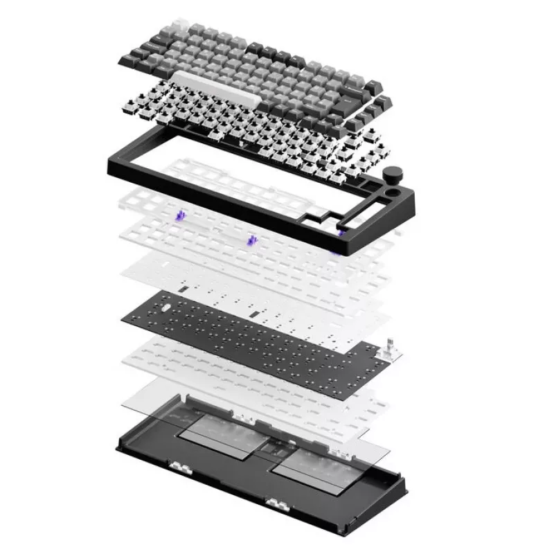 Kit barebone mecánico para teclados AKKO Monsgeek M1 V5 ISO Dark Night, layout ISO, barebone