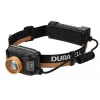Linterna frontal Duracell DH1500R — negra/naranja, iluminación manos libres recargable