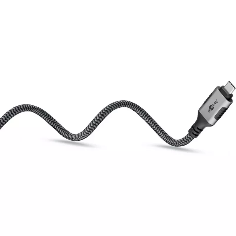 Goobay 70753 Cable USB-C a RJ45 Ethernet CAT 6 para conexión a internet por cable estable con router/módem/switch de red/sustituye adaptador USB a RJ45 / 1
