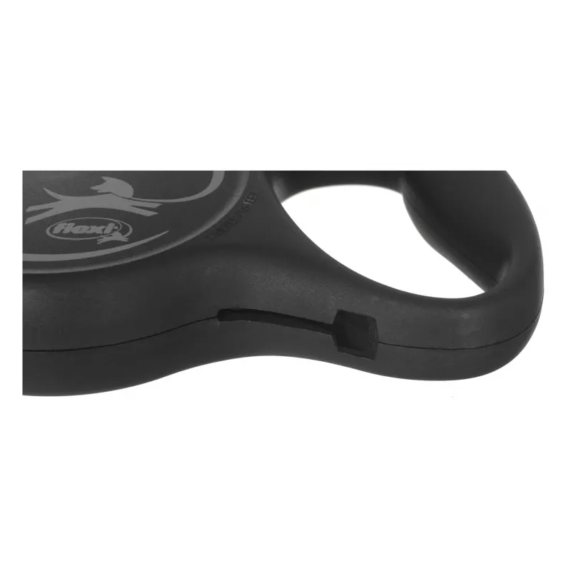 Flexi Black Design M correa extensible para perros, cinta de 5 m, hasta 25 kg
