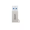 Unitek A1034NI adaptador de USB-A macho a USB-C hembra, USB 3.1 Gen1, plateado