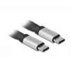 Cable USB DeLOCK 85926 USB 3.2 Gen 2 0,22 m USB C negro plata
