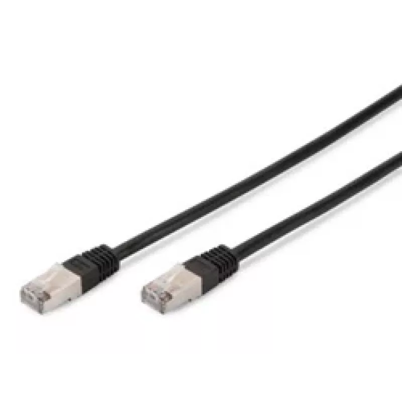 Cable de red Digitus CAT 5e SF/UTP cable de parcheo negro 3m