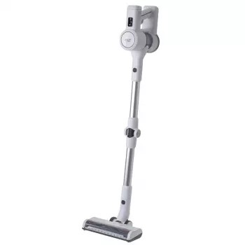 Aspirador de escoba con batería Adler AD 7060 — 350 W, batería de 22 V, hasta 35 min de autonomía, 16000 Pa de succión, sin bolsa, blanco
