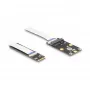 Convertidor DeLOCK M.2 Key B+M conector macho a ranura Mini PCIe cable flexible