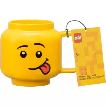 LEGO Taza de cerámica Silly, grande amarilla