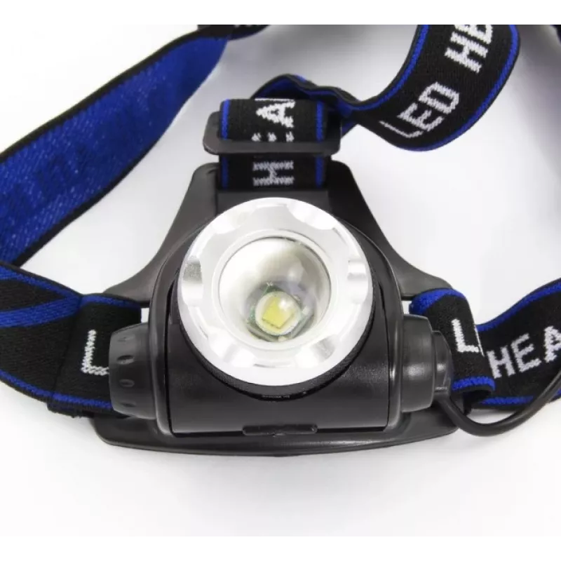 Linterna frontal ESPERANZA EOT005 — LED Cree T6, 3W, 600 lm, AA x2, carcasa de aluminio, impermeable, resistente a impactos, cinta ajustable