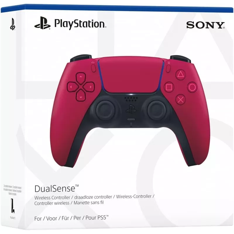Mando Sony DualSense v3 rojo — Bluetooth/USB, USB-C, batería integrada, PS5, 160×106×66 mm