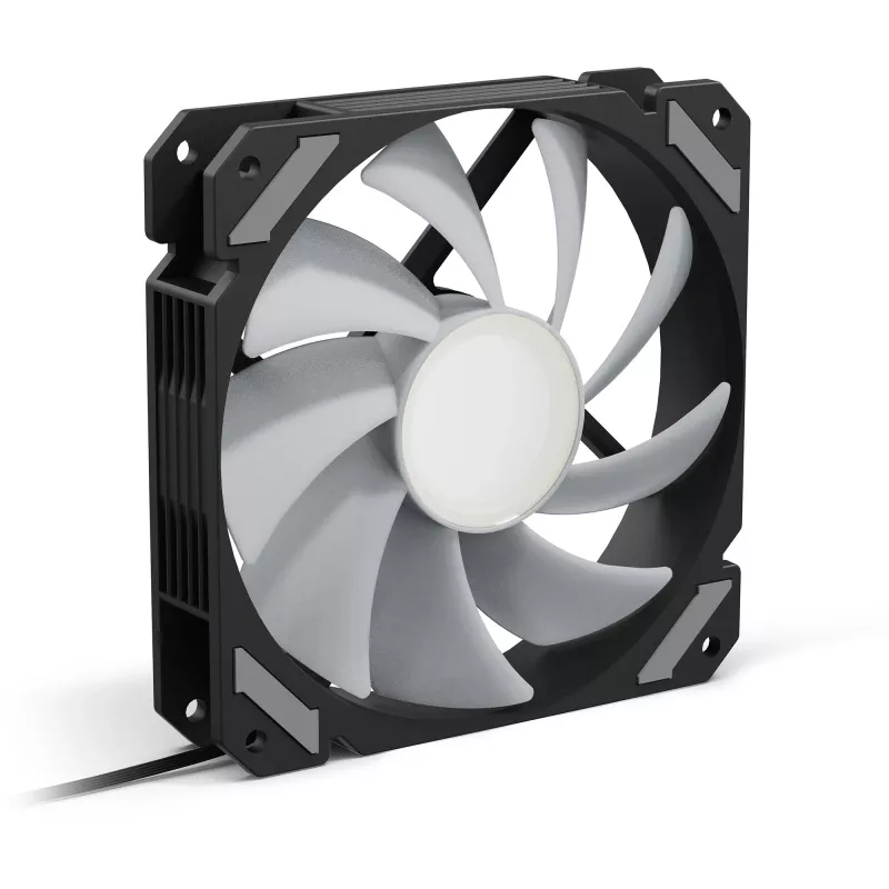 SHARKOON SHARK Mirror RGB PWM 120 mm ventilador de caja, 1500 RPM, negro