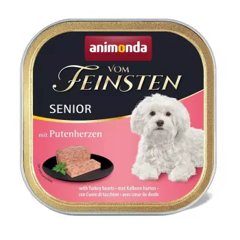 Comida húmeda para perros animonda ANIMONDA Vom Feinsten Moist Food Senior Truthahn 150 g, sin gluten ni soja