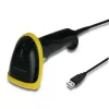 Qoltec 50867 lector láser de códigos de barras 1D/2D, USB, negro