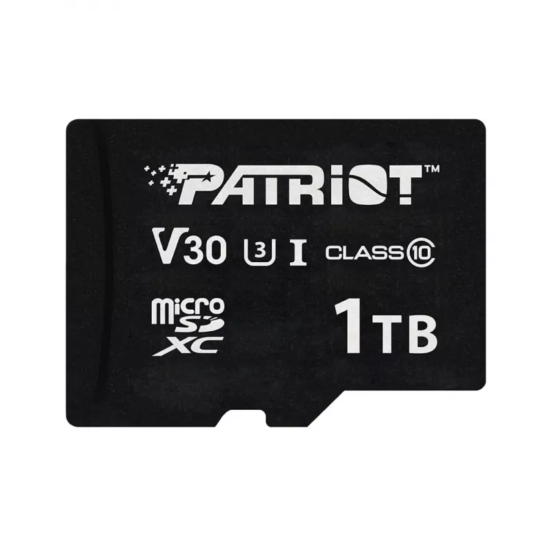 Tarjeta de memoria MicroSDXC PATRIOT VX Series 1 TB — UHS-I, Class 10, U3, V30, 90 MB/s lectura, 80 MB/s escritura