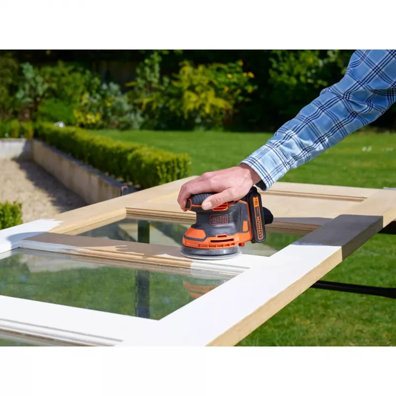 Black & Decker BDCROS18N-XJ lijadora orbital portátil 12000 rpm negro, naranja
