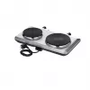 Placa de cocina de sobremesa Severin DK 1014 con placa cerrada 2 zonas control por mandos giratorios