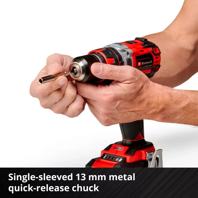 Taladro con empuñadura de pistola Einhell TE-CD 18/50 Li-i BL, 1800 U/min, 2,35 kg