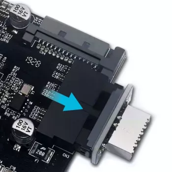 Adaptador USB 3.0 GrauGear GG 18025 – conector hembra Type-A, orientación de 180°