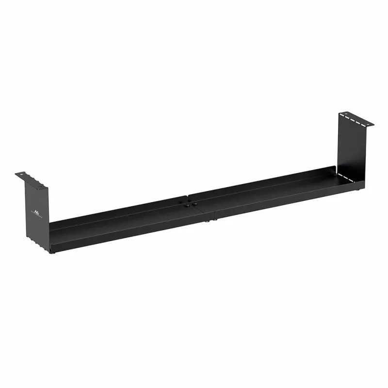 Organizador de cables compacto Maclean bajo el escritorio, carga máx. 5 kg, negro, MC-107 B