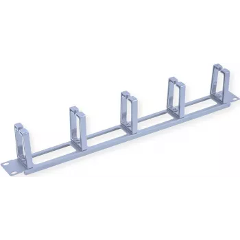 VALUE Placa frontal 19\, 5 pasacables Type-C, pasacables, RAL 7035 gris claro (26.99.0325)