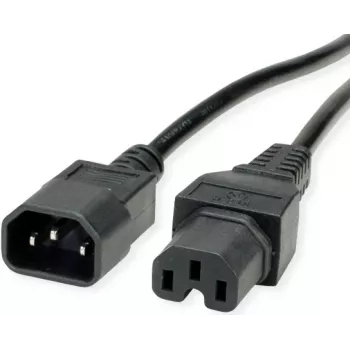 Value 19.99.1120 cable de alimentación negro 0,5 m acoplador C14 acoplador C15 (19.99.1120)