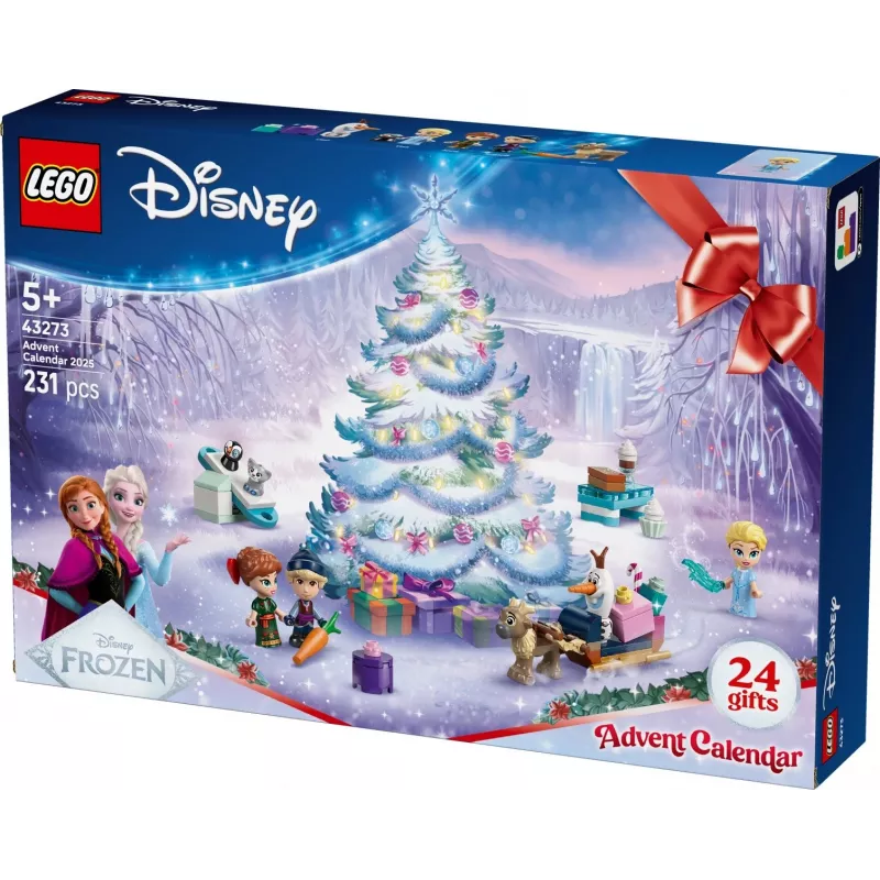 Juguete de construcción LEGO Disney Frozen calendario de adviento 2025 Set 43273 — 231 piezas, 4 minifiguras, edad 5+