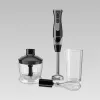 Batidora de brazo Maestro MR-566, 500 W, 2 velocidades, turbo, varillas, picadora 600 ml, tarro de almacenamiento 900 ml, acero inoxidable