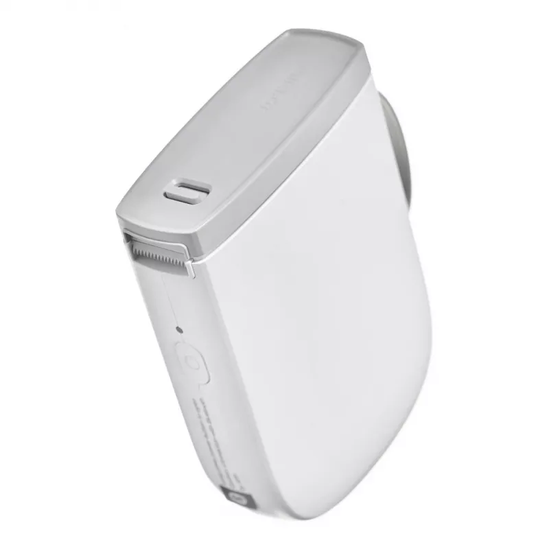 Impresora de etiquetas portátil NIIMBOT D11H blanca con Bluetooth — compacta etiquetadora de mano