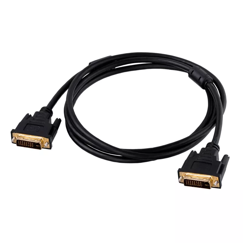 Cable DVI-D Dual-Link Akyga AK-AV-06 (24+1), conector macho a conector macho, 1,8 m, negro