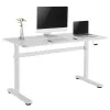 Escritorio Ergo Office regulable en altura manualmente, máx. 40 kg, altura máx. 117 cm, con tablero para trabajar de pie y sentado, ER-401 W