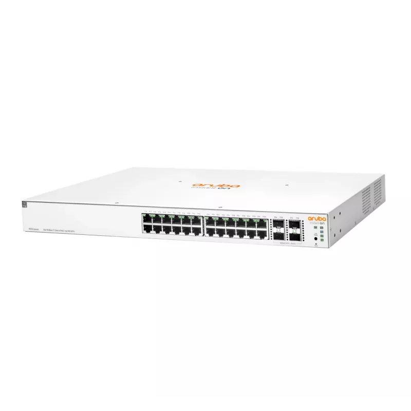 HPE Aruba Networking Instant On 1930 24G Class4 PoE 4SFP/SFP+ 370W conmutador gestionado L2+ Gigabit Ethernet (10/100/1000) Power over Ethernet (PoE) 1U blanco