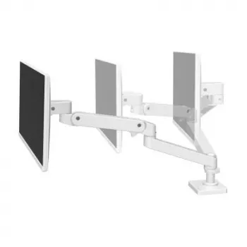 Ergotron LX Pro - Kit de montaje (brazo de monitor) - para pantalla LCD - aluminio - blanco - tamaño de pantalla: hasta 86,4 cm (hasta 34