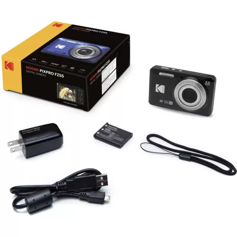 Kodak PIXPRO FZ55 1/2.3 cámara compacta 16 MP CMOS 4608 x 3456 píxeles negra (FZ55BK)