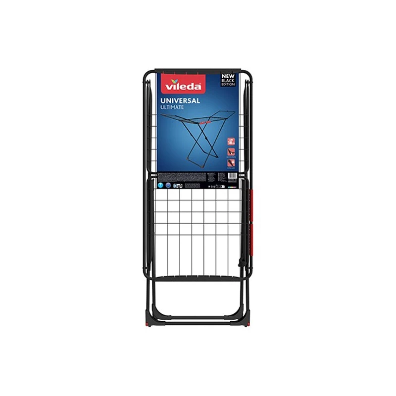 Tendedero VILEDA Universal Ultimate Indoor/Outdoor — acero, 18 m de tendedero, plegable, 1800×930×550 mm