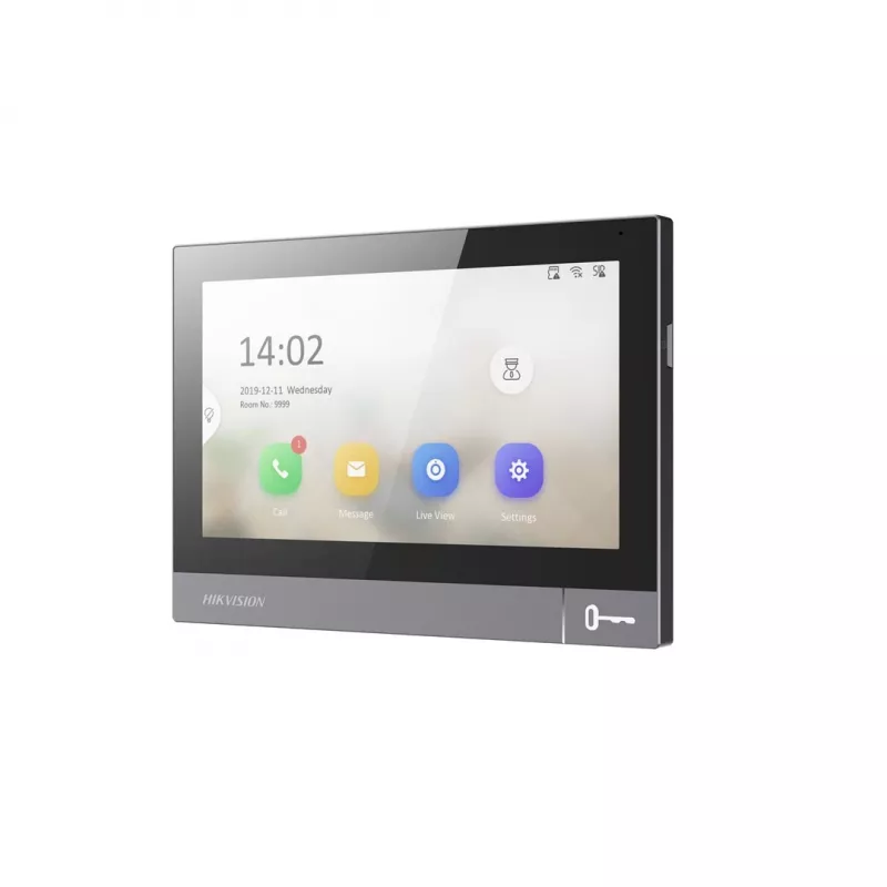 Videoportero unidad interior Hikvision DS-KH8381-WTE1 7 pulgadas 1024x600, PoE, Wi‑Fi, MicroSD
