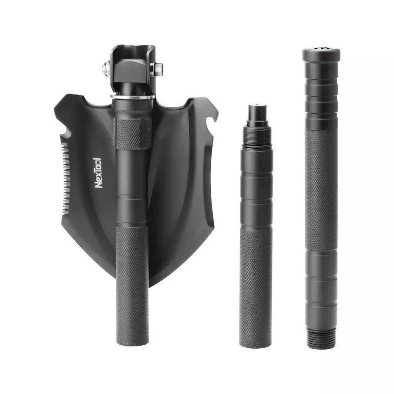 Pala Nextool NE20206 mediana multifunción, mango de aluminio, 830 mm de longitud, 140 mm de ancho, 1,03 kg