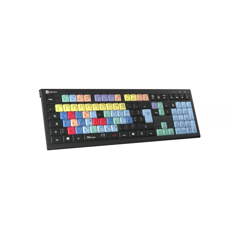 Teclado Logickeyboard LKB-CBASE-A2PC-FR universal USB AZERTY francés negro